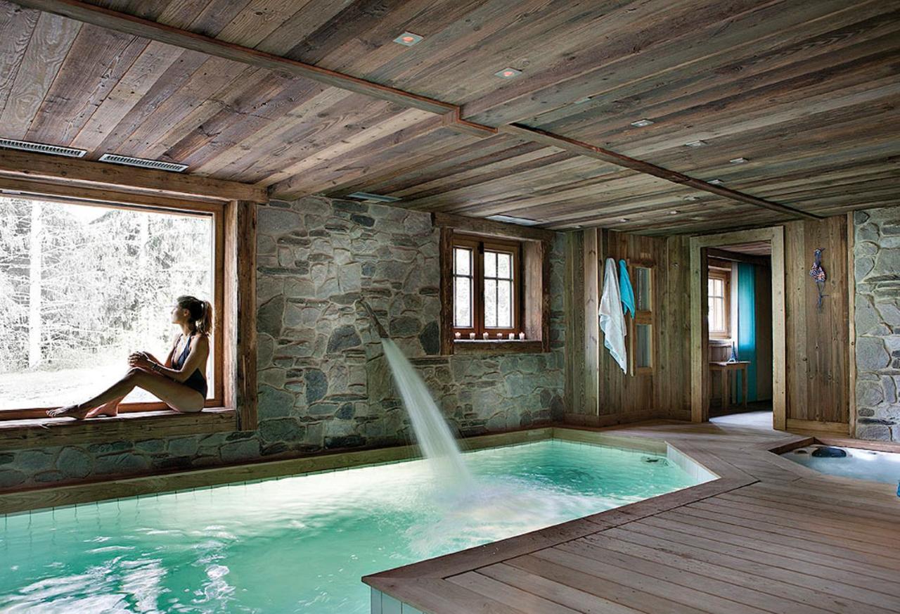 Chalet Javen - 520M2 Avec Piscine Chauffee Et Home Cinema Megève Exterior foto